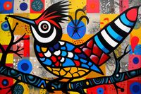 Plakat 60x40cm Ptak Na Wznak