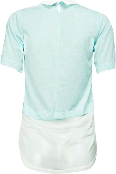 Błękitna Bluzka, Kołnierzyk - 34 / XS zdjęcie 2