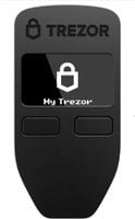 Trezor One - Bezpieczny portfel sprzętowy do kryptowalut (czarny)