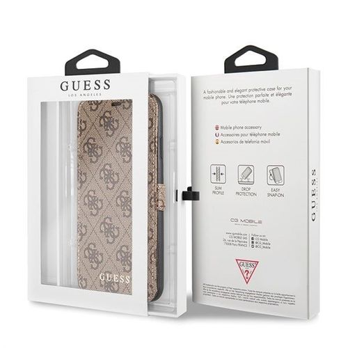 Etui Case GUESS BOOK CASE 4G IPHONE 11 PRO BRĄZOWY na Arena.pl