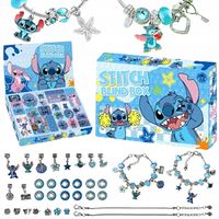 KALENDARZ ADWENTOWY KORALIKI STICZ STITCH PREZENT BRANSOLETKI BIŻUTERIA