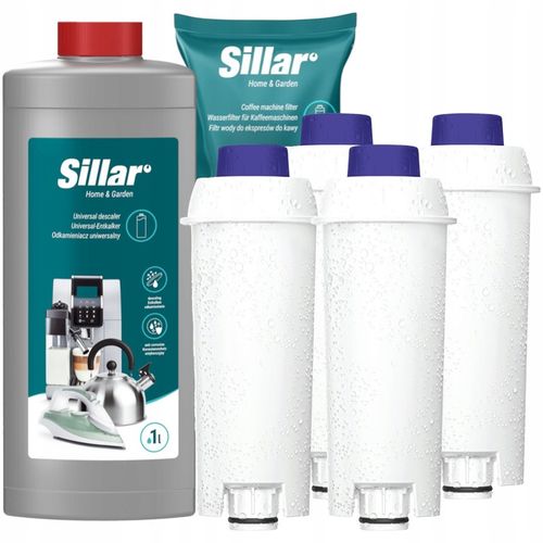 Sillar 4x filtr do ekspresu Delonghi Dinamica + MOCNY odkamieniacz na Arena.pl