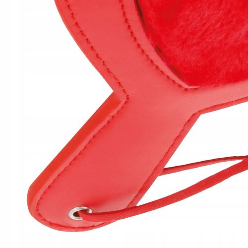 Packa do klapsów, kar, czerwone serduszko z pluszu, ekoskóra na Arena.pl