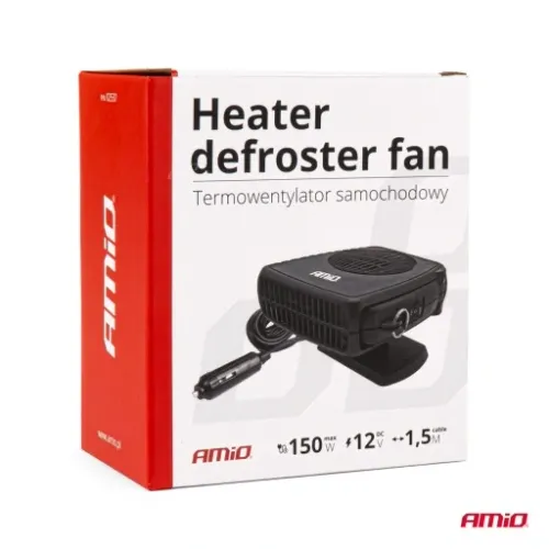 TERMOWENTYLATOR SAMOCHODOWY FARELKA GRZEJNIK ODMRAŻACZ ZAPALNICZKA 12V 150W na Arena.pl