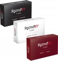 GRY DLA PAR RozmoWY O NAS Zestaw gier CZERWONA, CZARNA, BIAŁA na prezent