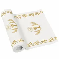 Bieżnik papierowy Airlaid Komunia złoty kielich IHS, 0,4 x 24m