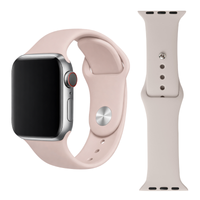 Pasek do Apple Watch 42 44 45 49mm silikonowy opaska bransoleta kremowy