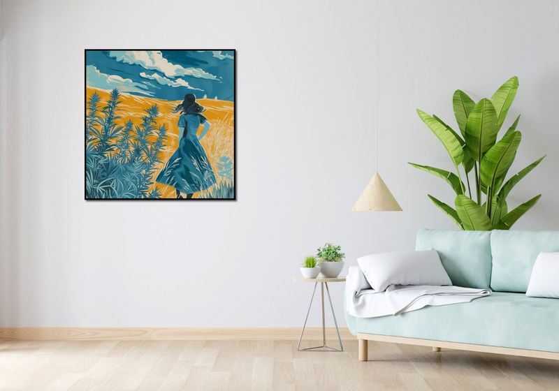 Plakat 90x90cm Podróż przez Pola zdjęcie 4