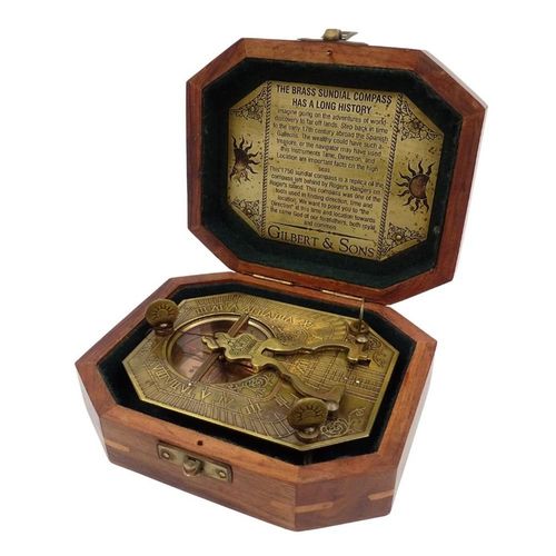 Zegar Słoneczny z Kompasem Retro – SUN-0106 na Arena.pl