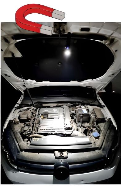 Latarka 3x LED z magnesem, 900lm, USB C, 5 trybów pracy zdjęcie 14