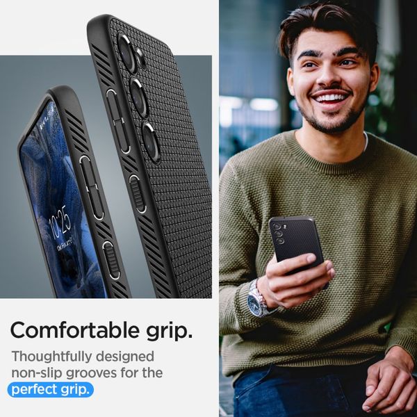 SPIGEN LIQUID AIR GALAXY S23 MATTE BLACK zdjęcie 11