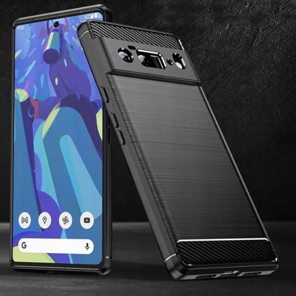 Spacecase Carbon Google Pixel 6A Czarny zdjęcie 4
