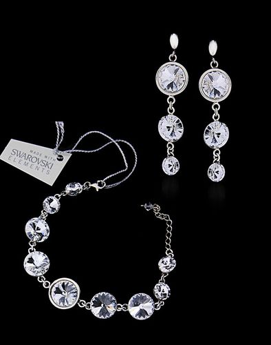 komplet srebro elementy Swarovski® na Arena.pl