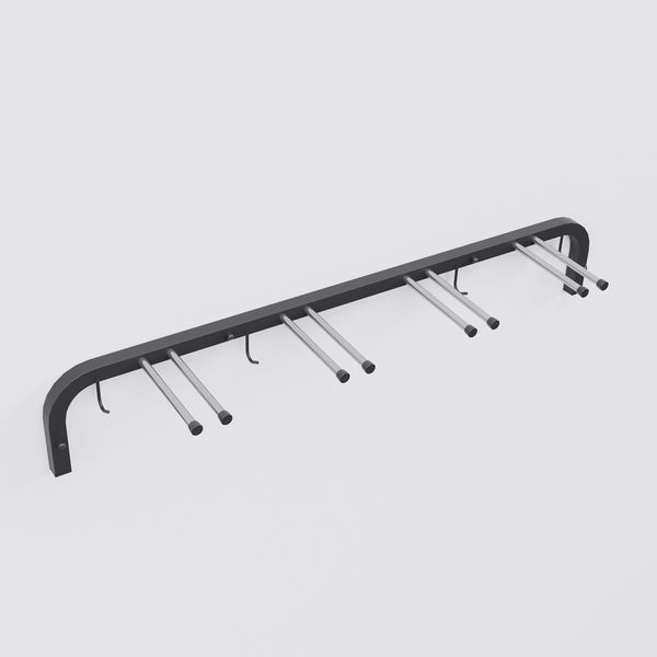 WIESZAK NA NARTY MONTOWANY DO ŚCIANĘ 4 PARY NART zdjęcie 12