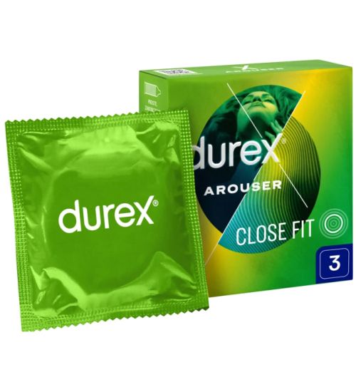 Prążkowane prezerwatywy Durex Arouser 3 szt zdjęcie 1