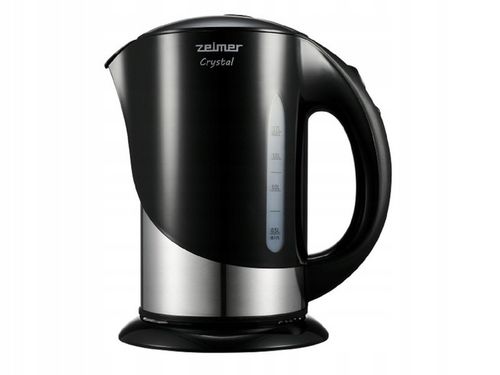 Czajnik elektryczny Zelmer Crystal 1,7 l 2200 W czarny na Arena.pl
