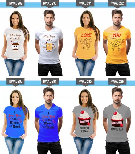 Koszulki z nadrukiem dla Par Prezent Mąż Żona na Arena.pl
