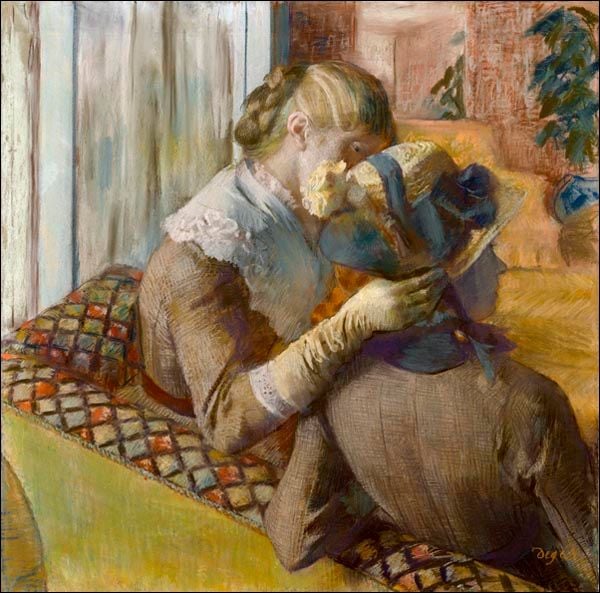 At the Milliner’s, Edgar Degas - plakat 30x30 cm zdjęcie 1