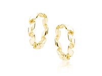 Pozłacane srebrne kolczyki koła kółka spiralki srebro 925 Z1738EG