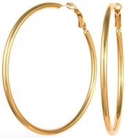 kolczyki koła 6,5cm z kolekcji classic (p4447au)