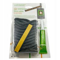ZESTAW NAPRAWCZY DO KOMINKA PIECA KOTŁA SZNUR 8mm x2,5m z KLEJEM