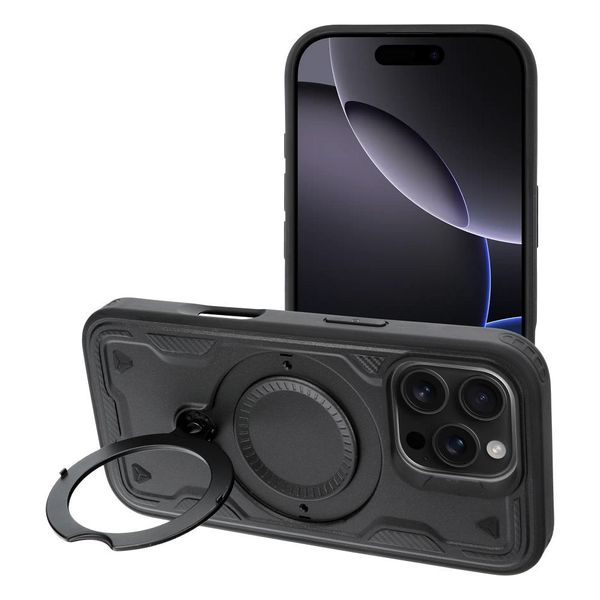 Futerał FROST ARMOR do IPHONE 16 Plus czarny zdjęcie 1