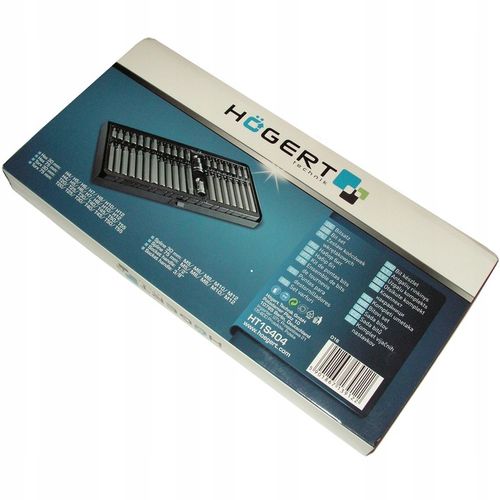 HOGERT HT1S404 ZESTAW NASADEK KLUCZY BITY SPLINE IMBUS TORX KOMPLET 40el na Arena.pl