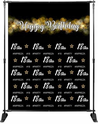 TŁO ścianka FOTO na urodziny 30stka własny napis na Arena.pl