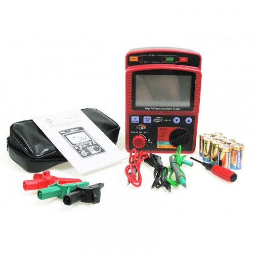 MIERNIK REZYSTANCJI IZOLACJI WYSOKICH NAPIĘĆ BENETECH GM3123 zdjęcie 2