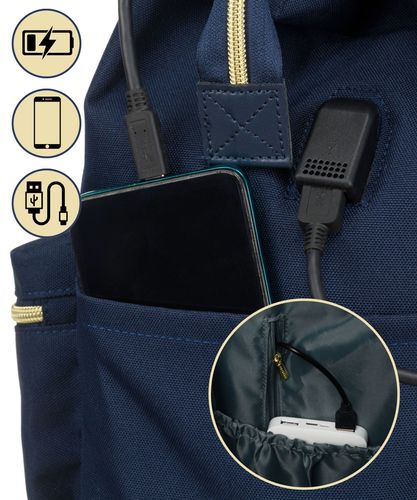 plecak materiałowy ptn alfa-6010 navy na Arena.pl