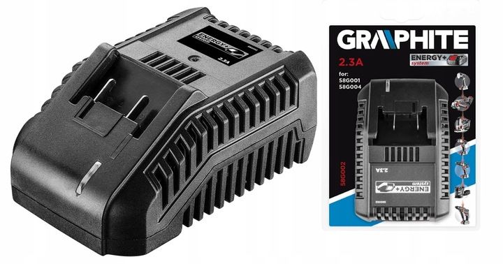 GRAPHITE ENERGY+ ŁADOWARKA DO AKUMULATORÓW ENERGY+ 58G002 zdjęcie 2