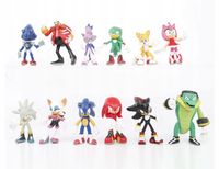SONIC THE HEDGEHOG FIGURKI ZABAWKI ZESTAW 12 SZTUK 2024