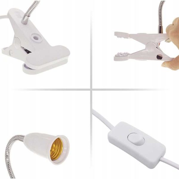 UCHWYT GNIAZDO ŻARÓWKI DO WZROSTU ROŚLIN E27 KLIPS zdjęcie 2