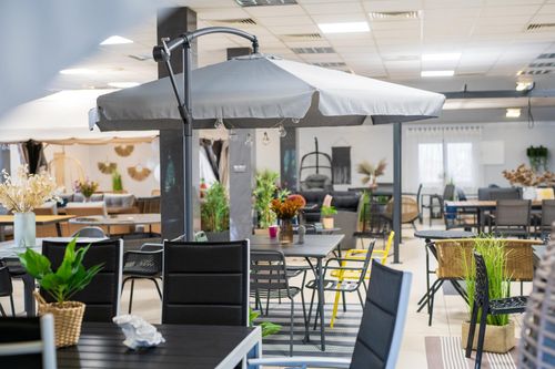 PARASOL OGRODOWY 3.5 M SKŁADANY WERONA DUŻY SZARY na Arena.pl