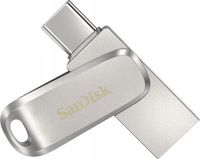 Pendrive SanDisk Ultra Dual Drive Luxe 512 GB USB 3.0, 3.1 typ C srebrny