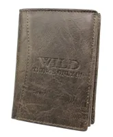 portfel męski wild e-skóra duży pionowy bez zapięcia