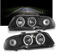 NOWE REFLEKTORY DO AUDI A4 OD 1994 DO 1998 SOCZEWKI RINGI LED Homologacja