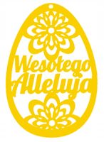 9. Zawieszka ażurowa jajko wiosna PISANKA wielkano
