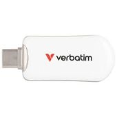 pendrive verbatim plectra 64gb usb-c     biały/white 30228