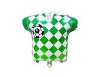 Balon foliowy "Football - piłka nożna (koszulka)", czarna, 49 cm x 54 cm