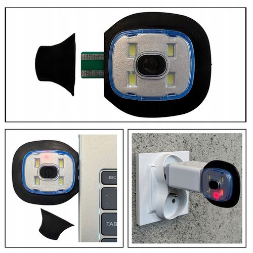 CZAPKA MĘSKA ZIMOWA ROBOCZA Z LATARKĄ LED WYWIJANA DWUWARSTWOWA na Arena.pl