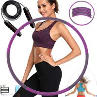 HULA HOP HULAHOP ODCHUDZAJĄCE METALOWE GĄBKOWE + SKAKANKA GRATIS