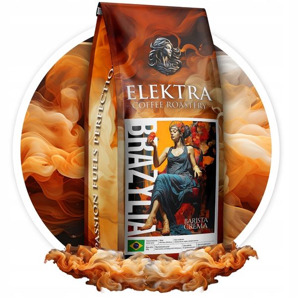 Kawa Ziarnista BRAZYLIA- CREMA - ŚWIEŻO PALONA 2x1kg -PALARNIA KAWY ELEKTRA zdjęcie 4