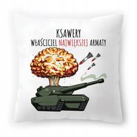 Poduszka Dla Ksawerego Na Urodziny Ze Zdjęciem Na Prezent Biała 40X40 Cm