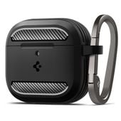spigen rugged armor apple airpods 4 matte black