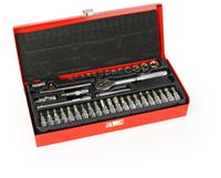 KLUCZE NASADOWE 1/4" 42szt 4-14mm + bity