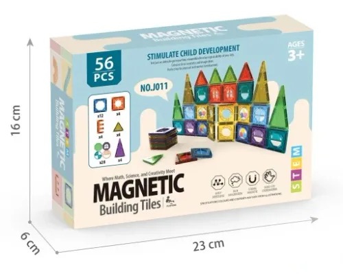 KLOCKI MAGNETYCZNE KONSTRUKCYJNE DUŻE PANELE 3D na Arena.pl