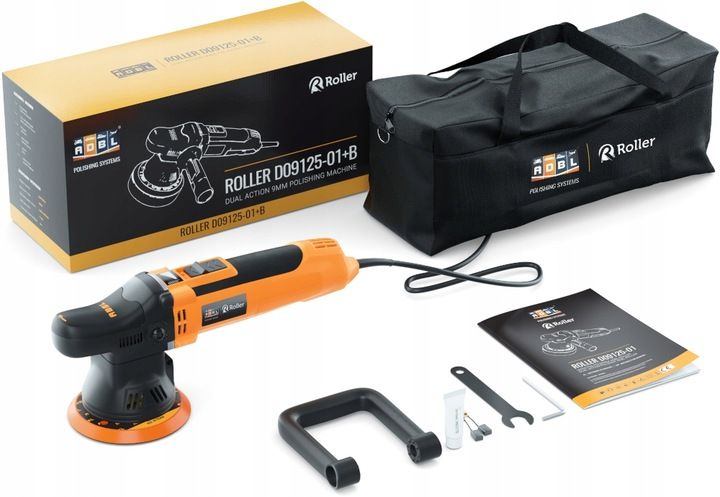 ADBL Roller D09125-01+B POLERKA + TORBA MASZYNA POLERSKA DUAL ACTION DA 9mm zdjęcie 9