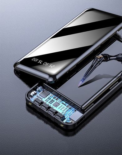 POWER BANK ŁADOWARKA 2,1A 4x KABLE 10000 mAh na Arena.pl