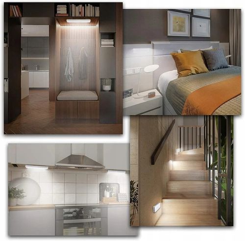 LISTWA LED PODSZAFKOWA KUCHENNA Z CZUJNIKIEM RUCHU ZMIERZCHU LAMPKA 30cm na Arena.pl